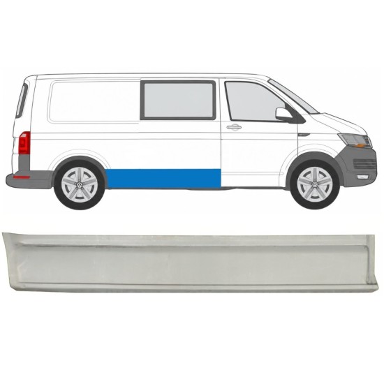 Sideplade udvendig + ydre til Volkswagen Transporter T6 2015-2024 / Højre 17199