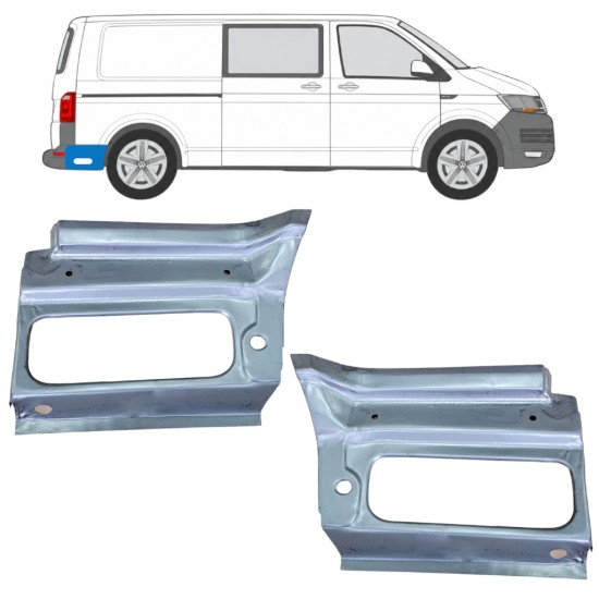 Bagskærm reparationspanel til Volkswagen Transporter T6 2015-2024 / Venstre+Højre 17191