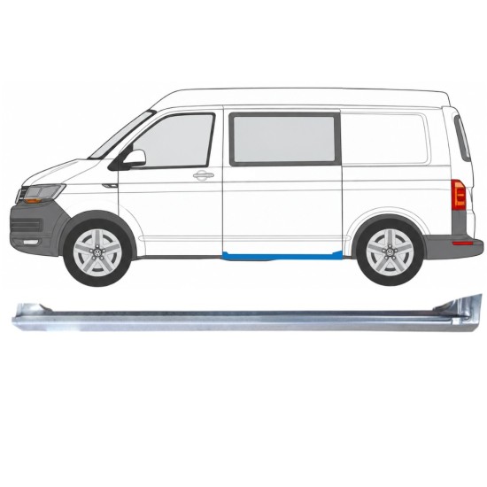 Reparationspanel dørpanel til skydedør til Volkswagen Transporter T6 2015-2024 / Venstre 17180