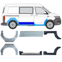 Dørpanel og bagskærm reparationspanel til Volkswagen Transporter T6 2015-2024 17136