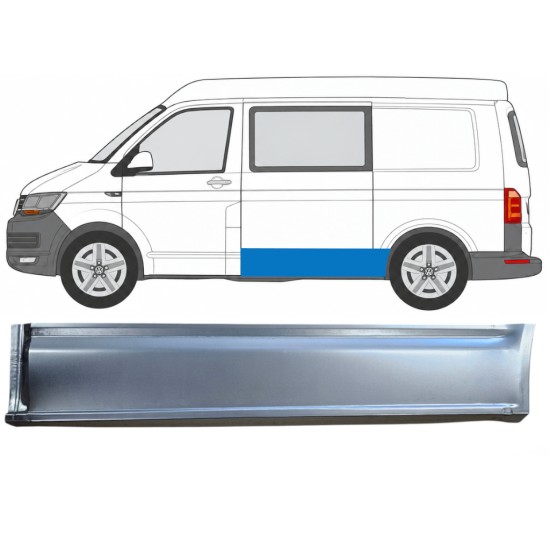 Sideplade udvendig + ydre til Volkswagen Transporter T6 2015-2024 / Venstre 17176