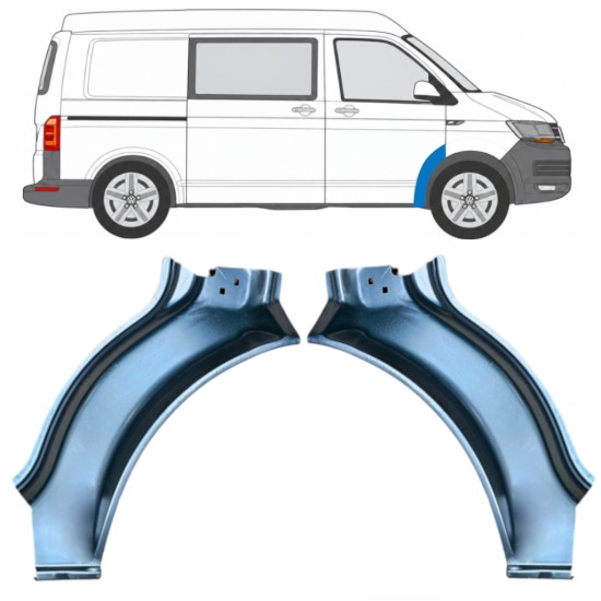Skærmkant reparationsplade til Volkswagen Transporter T6 2015-2024 / Venstre+Højre 17188