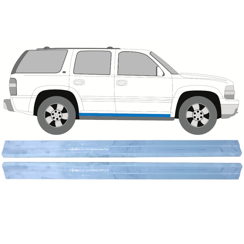 Dørpanel Reparationsplade Til Chevrolet Tahoe 1999-2006 / Venstre = Højre (Symmetrisk) / Sæt 9744