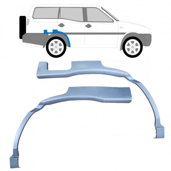 Bagskærm reparationspanel til Nissan Terrano 1993-1999 / Venstre+Højre / Sæt 10574