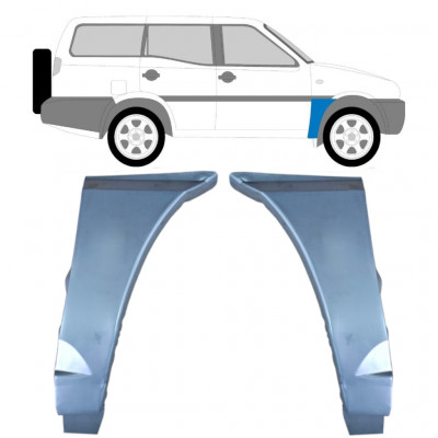 Skærmkant reparationsplade til Nissan Terrano 1993-1999 / Venstre+Højre / Sæt 10471