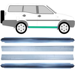 Dørpanel reparationsplade indre + ydre til Nissan Terrano II 1993-2005 / Venstre+Højre / Sæt 11964