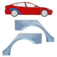 Bagskærm reparationspanel til Tesla Model 3 2017-2023 / Venstre+Højre / Sæt 16375
