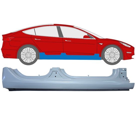 Dørpanel til Tesla Model 3 2017-2023 / Højre 17286