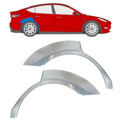 Bagskærm reparationspanel til Tesla Model Y 2020- / Venstre+Højre / Sæt 16378