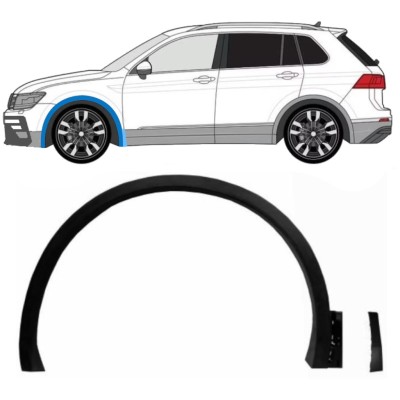 Skærmforøger foran til Volkswagen Tiguan 2016-2024 R-Line / Venstre / Sæt 14853