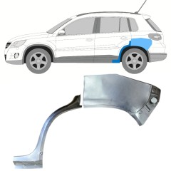 Bagskærm reparationspanel til Volkswagen Tiguan 2007-2016 / Venstre / Sæt 15788