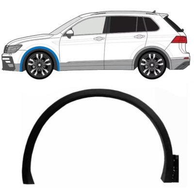 Skærmforøger foran til Volkswagen Tiguan 2016-2024 R-Line / Venstre 14862