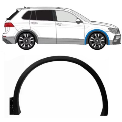 Skærmforøger foran til Volkswagen Tiguan 2016-2024 R-Line / Højre 14861
