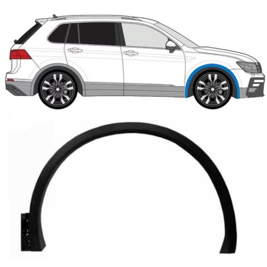 Skærmforøger foran til Volkswagen Tiguan 2016-2024 R-Line / Højre 14861 Skærmforøger foran til Volkswagen Tiguan 2016-2024 R-Line / Højre 14861