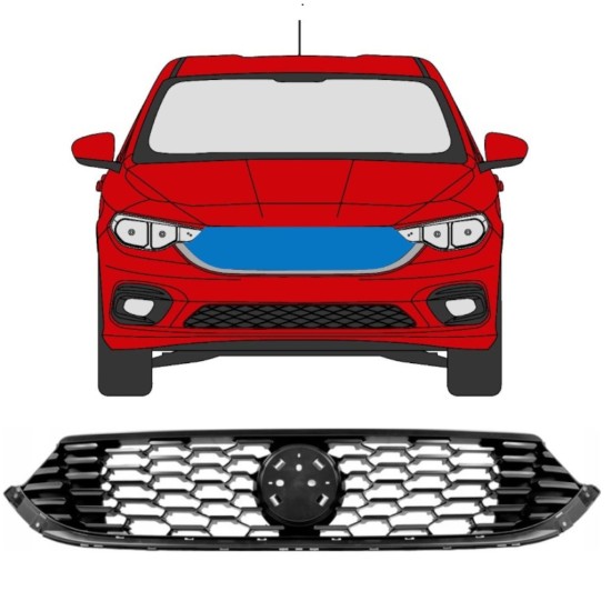 Grill til Fiat Tipo 2016- 7530