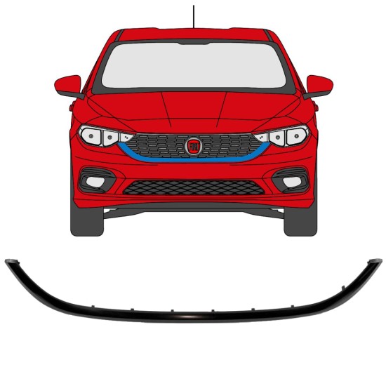 Grillramme til Fiat Tipo 2016- 16193