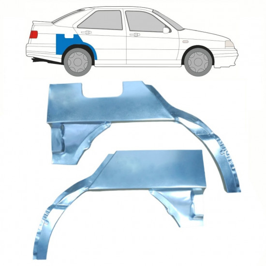 Bagskærm reparationspanel til Seat Toledo 1991-1999 / Venstre+Højre / Sæt 10804