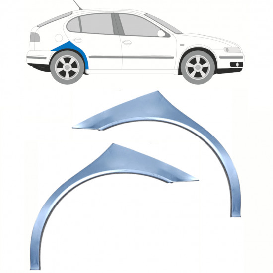 Bagskærm reparationspanel til Seat Toledo Leon 1999-2006 / Venstre+Højre / Sæt 10454