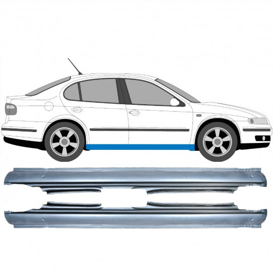 Dørpanel reparationsplade til Seat Toledo Leon 1999-2006 / Venstre+Højre / Sæt 10432