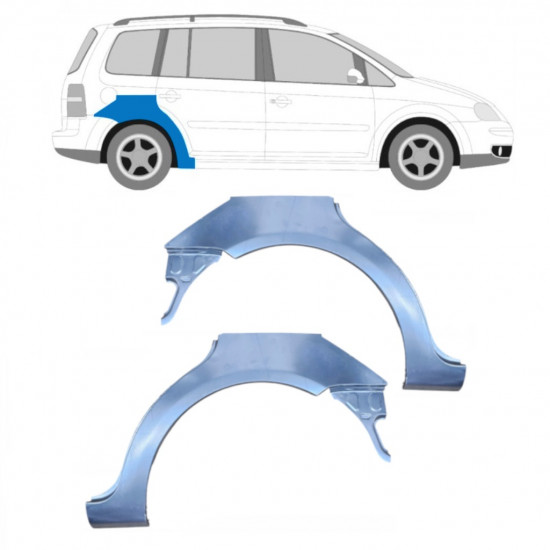 VW TOURAN 2003-2010 BAGSKÆRM / SÆT