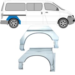 Bagskærm reparationspanel til Toyota Hiace 1995-2006 / Venstre+Højre / Sæt 10028