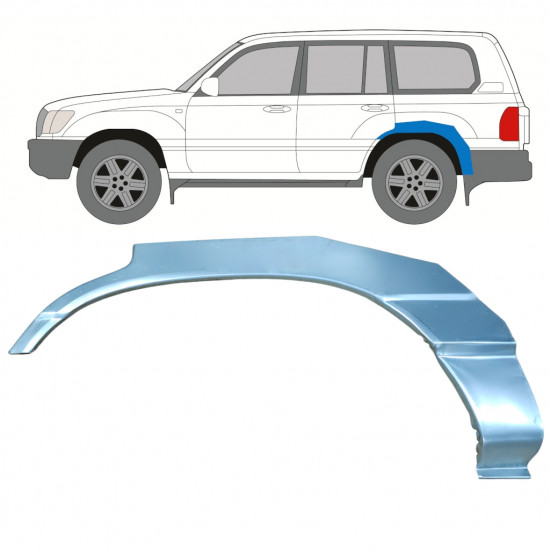 Bagskærm reparationspanel til Toyota Land Cruiser 1998-2007 / Venstre 8983