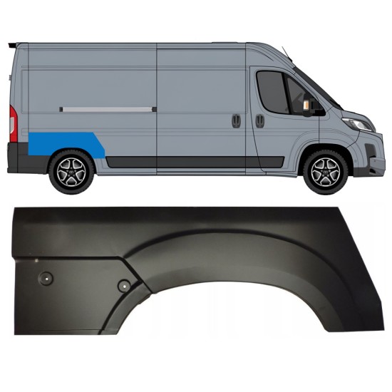 Bagskærm reparationspanel til Toyota Proace Max 2024- / Højre 16693