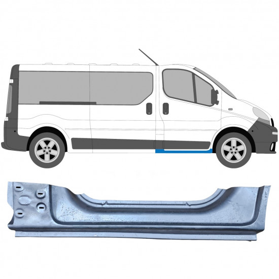 Dørpanel reparationsplade til Opel Vivaro / R Trafic 2001- / Højre 6927