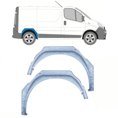 Bag hjulkasse indvendig reparationsplade til Opel Vivaro 2001-2014 / Venstre+Højre / Sæt 14100