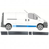 Sæt af sidelister til Renault Trafic Opel Vivaro Primastar 2001-2014 / LWB / Højre /  8571