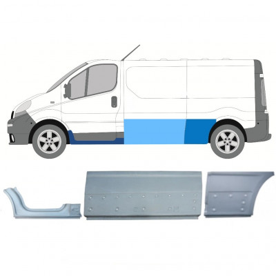 Reparationspanel sæt til Renault Trafic Opel Vivaro 2001-2014 / LWB / Venstre /  11107