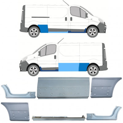 Reparationspanel sæt til Renault Trafic Opel Vivaro 2001-2014 / LWB /  11108