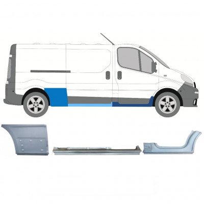 Reparationspanel sæt til Renault Trafic Opel Vivaro 2001-2014 / LWB / Højre /  11105