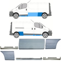 Reparationspanel sæt til Opel Vivaro 2001-2014 / Venstre+Højre / 13309