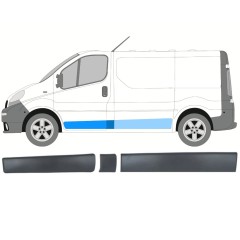 Sæt af sidelister til Opel Vivaro 2001-2014 / Venstre / 13903