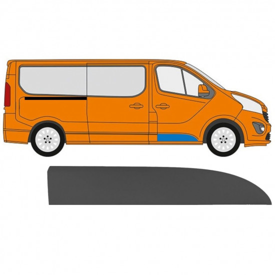 Pynteliste dør til Renault Trafic 2014- / Højre 11246