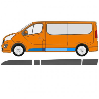 Sideliste til Renault Trafic 2014- / LWB / Venstre / Sæt 11255