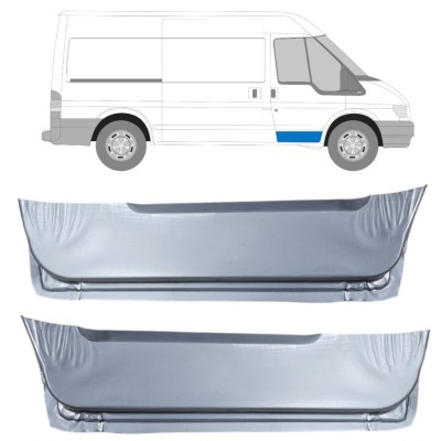 Reparationsplade dør foran indre til Ford Transit 2000-2013 / Venstre+Højre / Sæt 14542