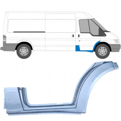 Reparationsplade til dørpanel og forskærm til Ford Transit 2000-2013 / Højre 9076