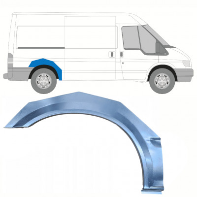 Bagskærm reparationspanel til Ford Transit 2000-2013 / Højre 9138