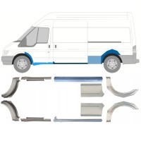 Dørpanel og bagskærm reparationspanel til Ford Transit 2000-2013 / Sæt 12677
