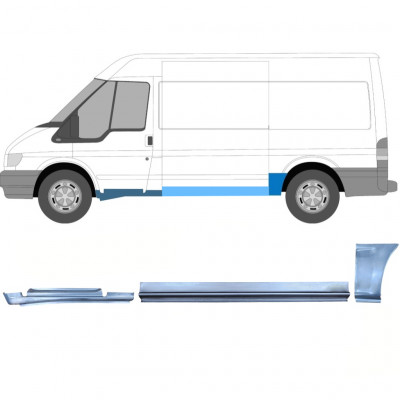 FORD TRANSIT 2000-2013 GENNEMSNITLIG AKSELAFSTAND MONTERINGSDELE / SÆT / VENSTRE