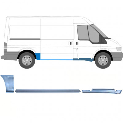 FORD TRANSIT 2000-2013 GENNEMSNITLIG AKSELAFSTAND MONTERINGSDELE / SÆT / HØJRE