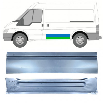 FORD TRANSIT 2000-2013 KORT AKSELAFSTAND SKYDEDØR INDVENDIG YDRE MONTERINGSDELE / SÆT / VENSTRE