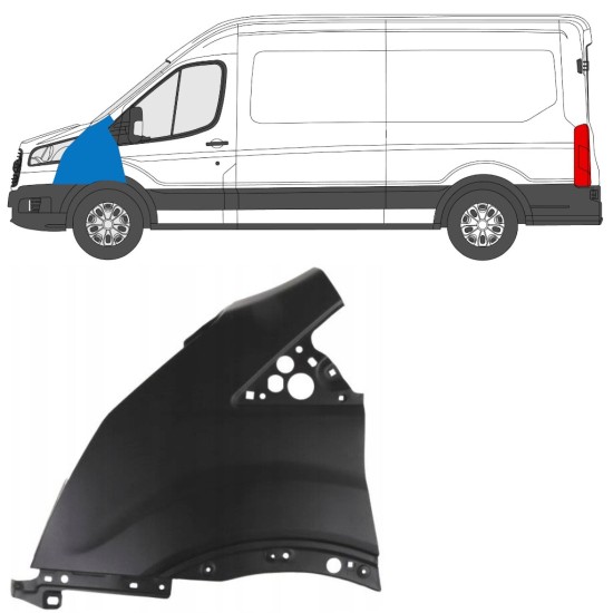 Forskærm til Ford Transit 2014- 2014-2019 / Venstre 17093