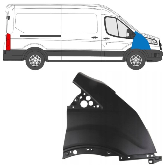 Forskærm til Ford Transit 2014- 2014-2019 / Højre 17092
