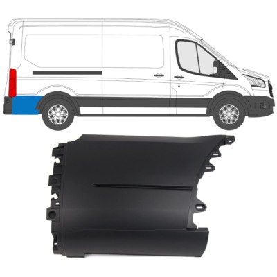 Stødliste til bagskærm bag hjulet til Ford Transit 2014- / Højre 14670