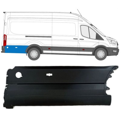 Stødliste til bagskærm bag hjulet til Ford Transit 2014- / Højre 14676