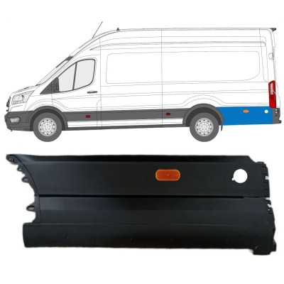 Stødliste til bagskærm bag hjulet til Ford Transit 2014- / Venstre / Sæt 14679
