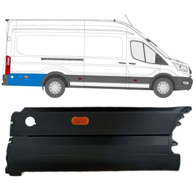 Stødliste til bagskærm bag hjulet til Ford Transit 2014- / Højre / Sæt 14678